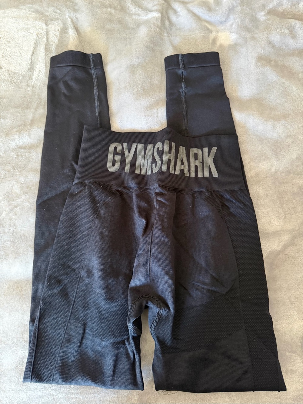 Gymshark Black Logo High-Rise Performance Leggings